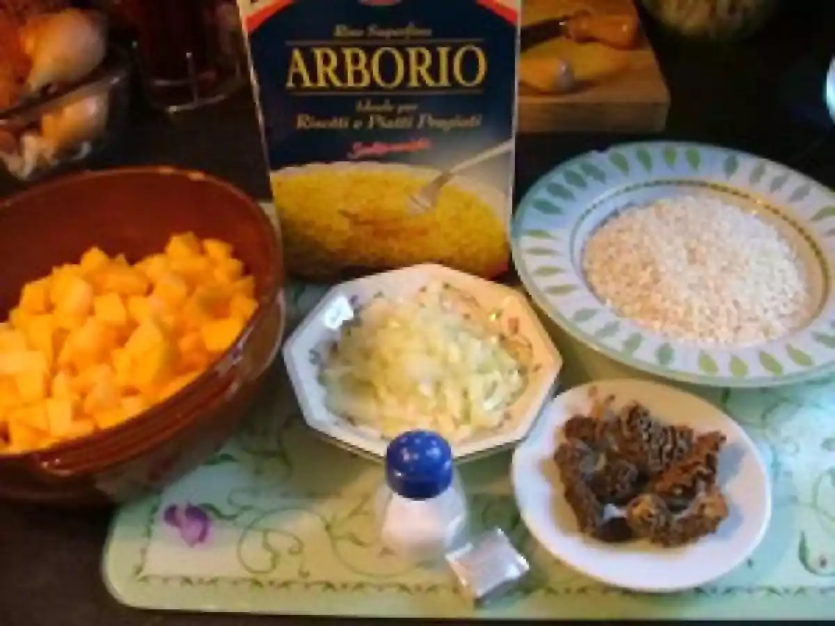 Risotto à la courge et aux morilles - photo 2