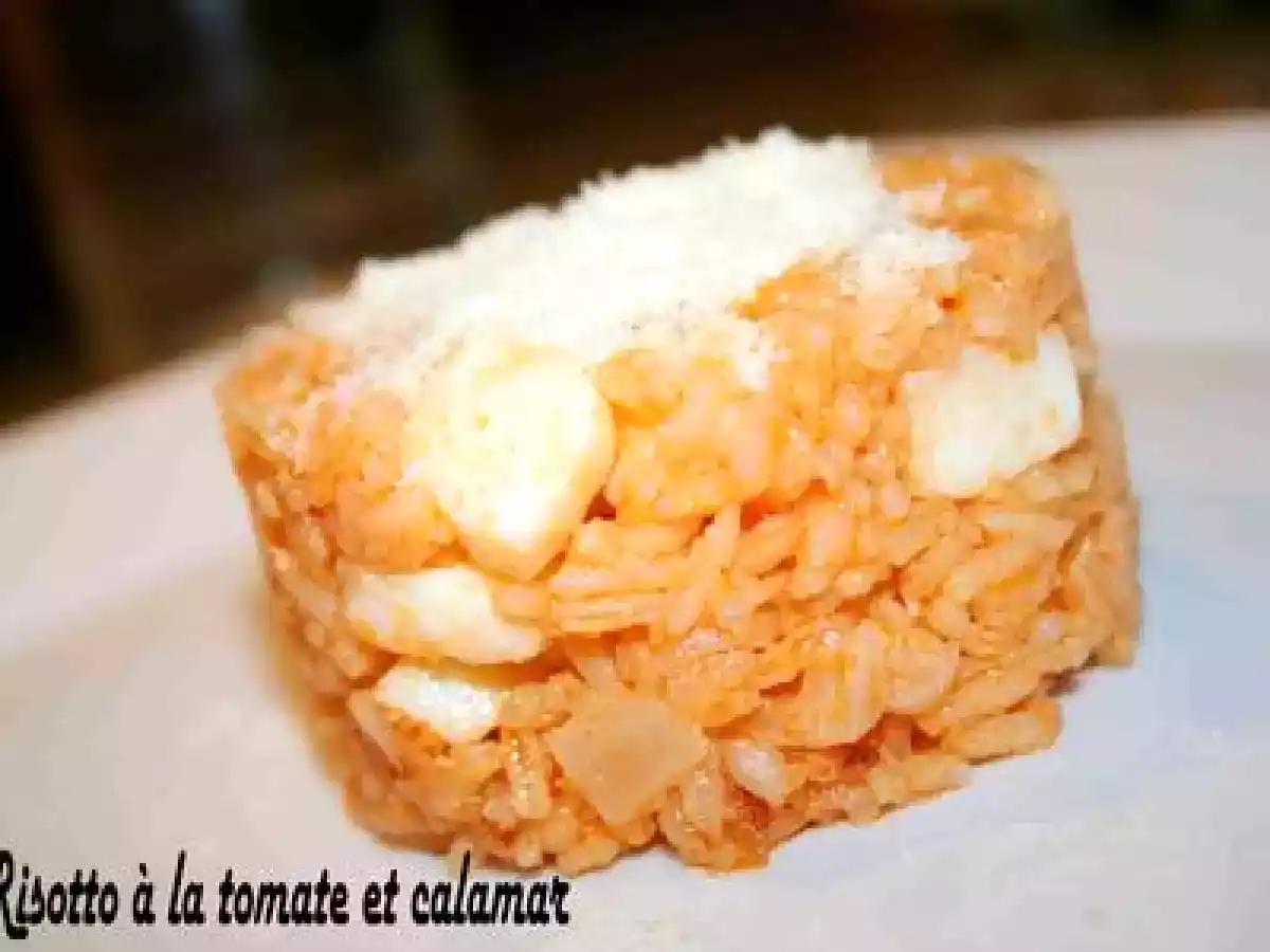 RISOTTO A LA TOMATE ET DES DE CALAMAR - photo 2