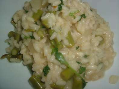 Risotto asperges menthe