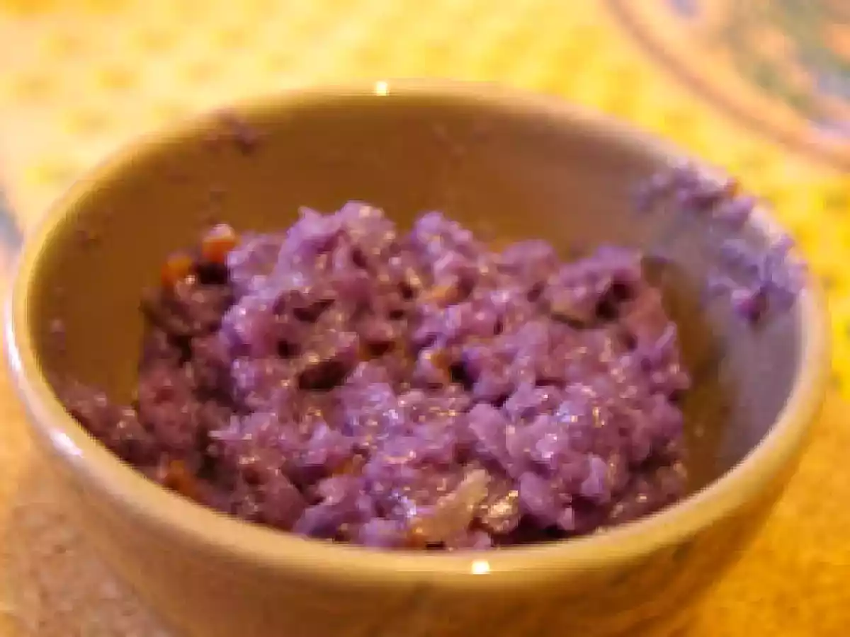 Risotto au chou rouge