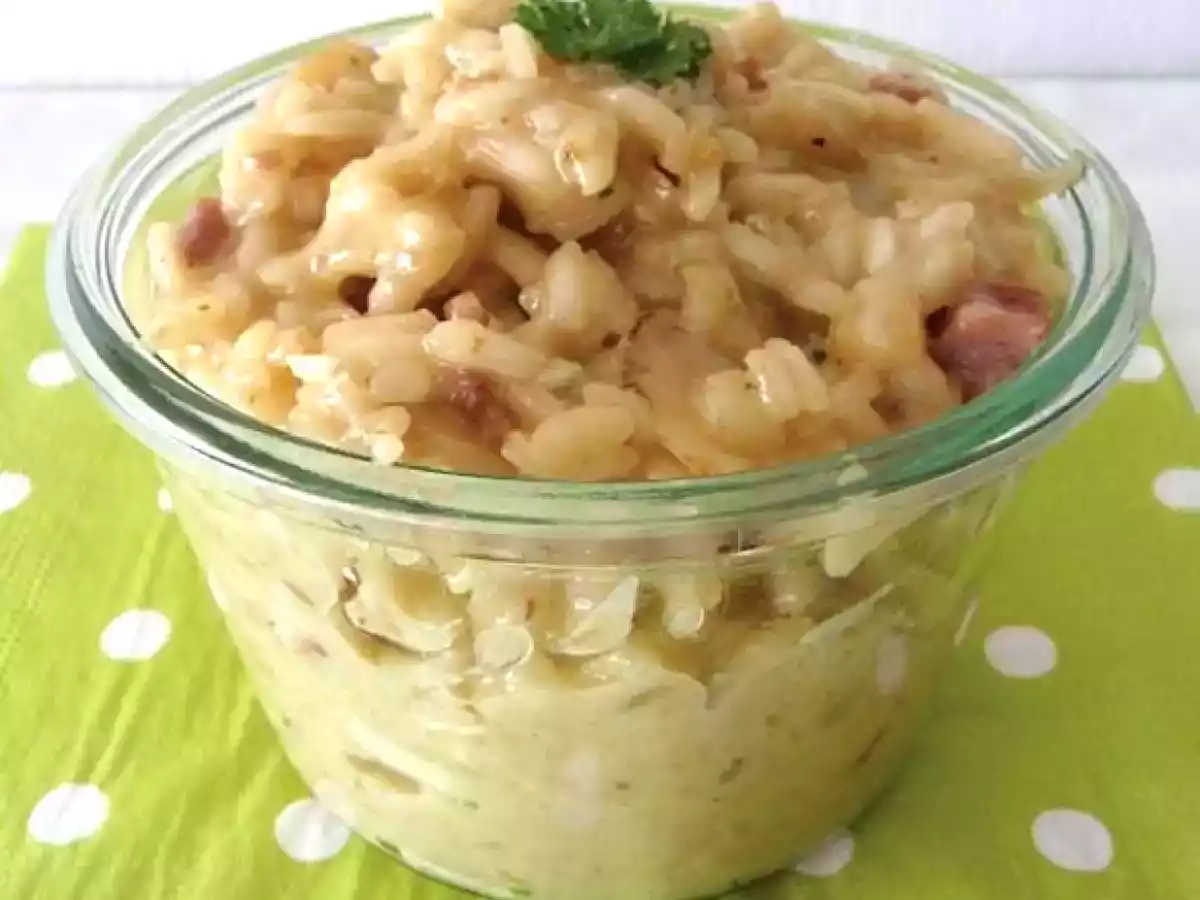 Risotto au cidre et camembert