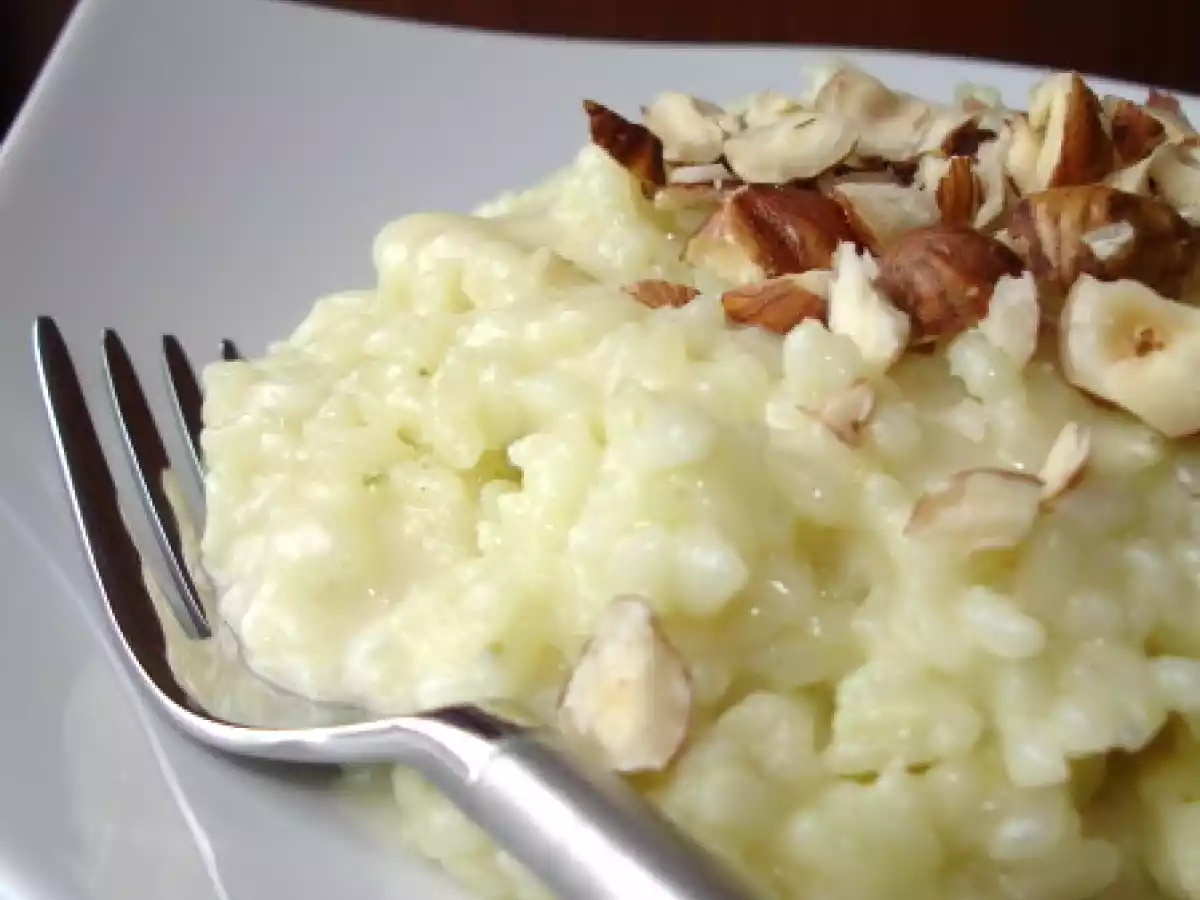 RISOTTO AU GORGONZOLA ET AUX NOISETTES