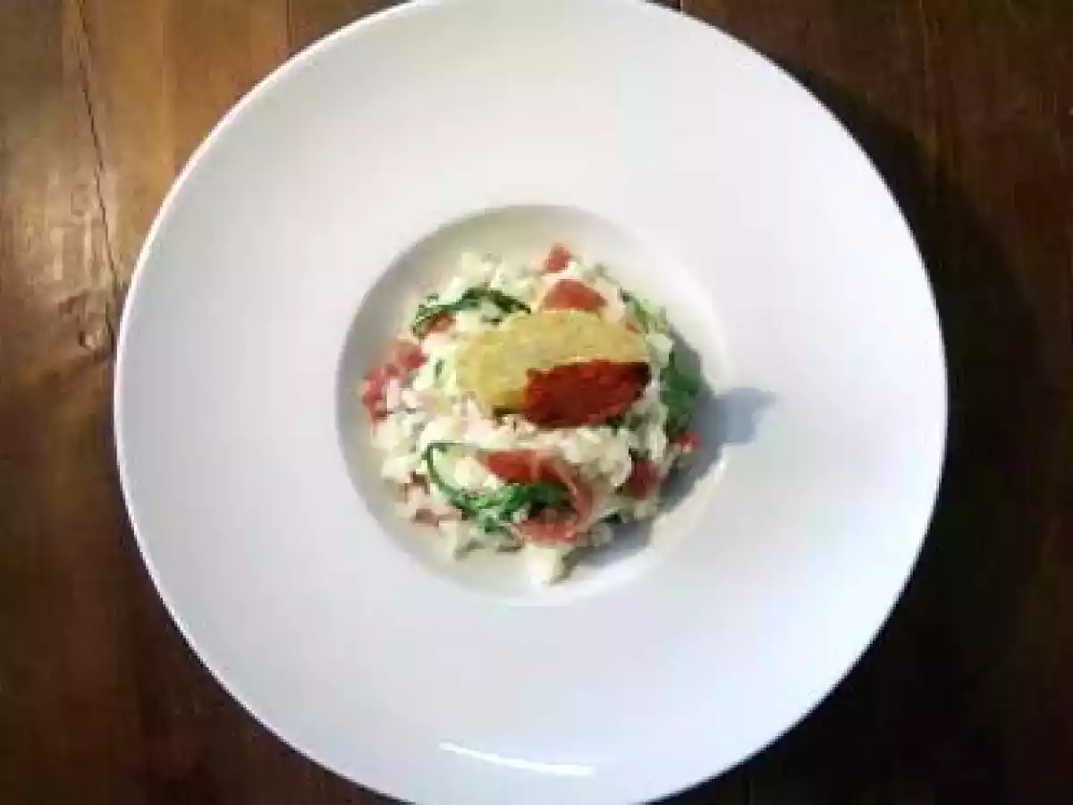 Risotto au gorgonzola, roquette et copa - photo 2