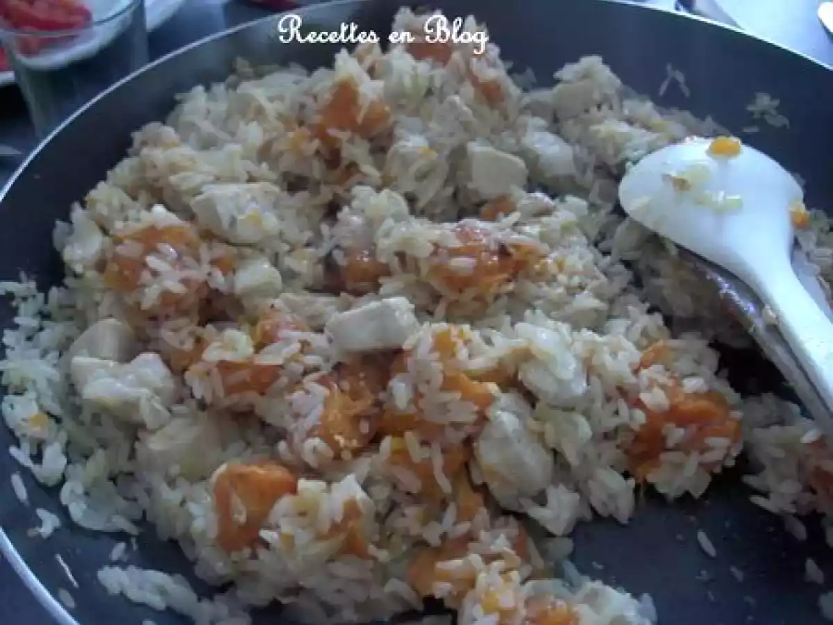 RISOTTO AU POTIRON ET AU POULET - photo 2