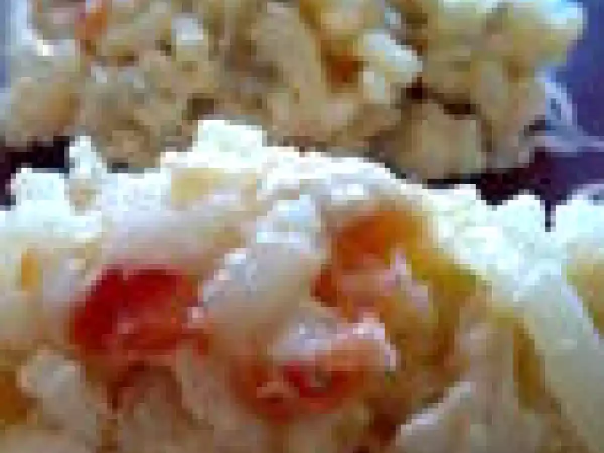 Risotto au poulet et côtes de bettes