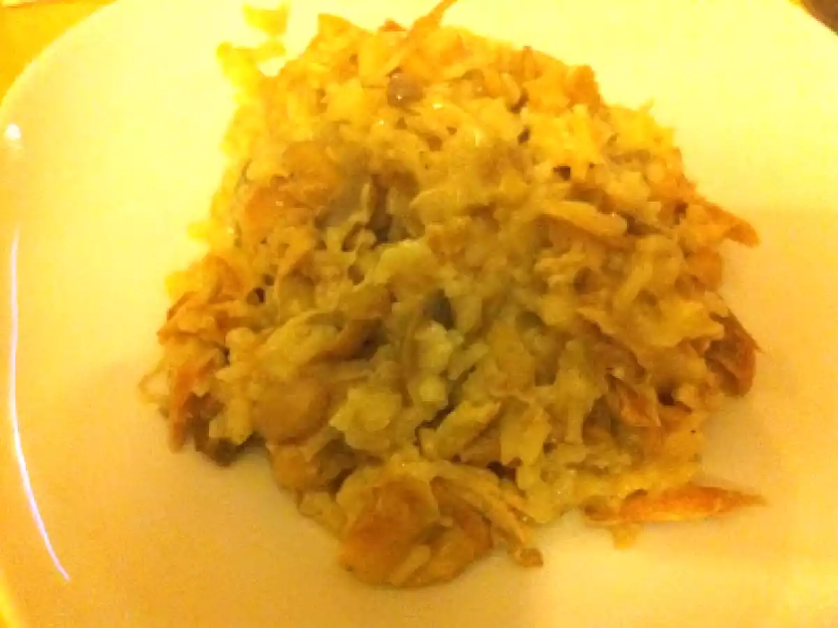 Risotto au poulet rôti et aux champignons