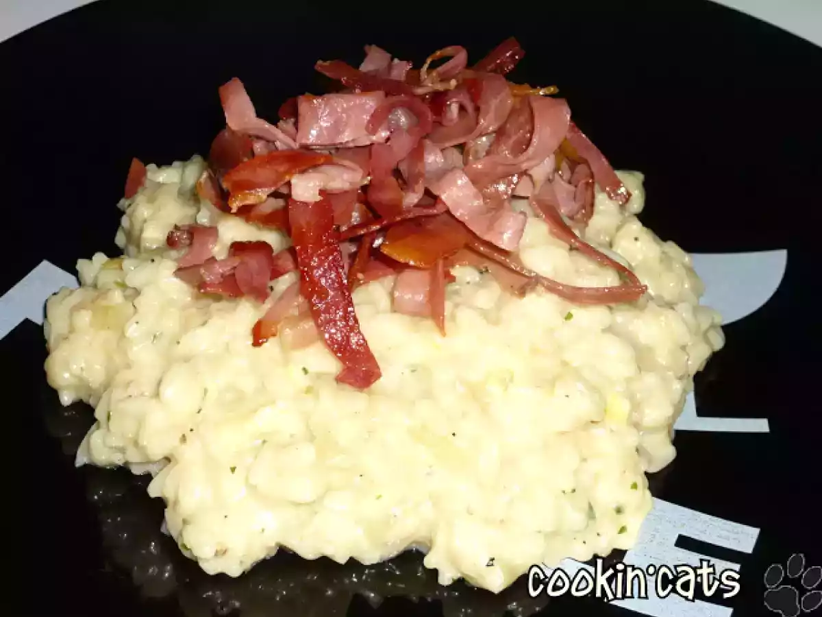 RISOTTO AU REBLOCHON ET JAMBON SEC