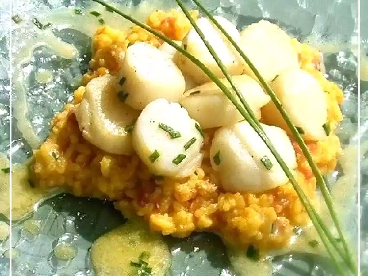 Risotto au safran et noix de St Jacques