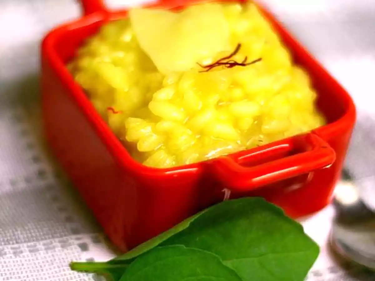 Risotto au Safran sans gluten