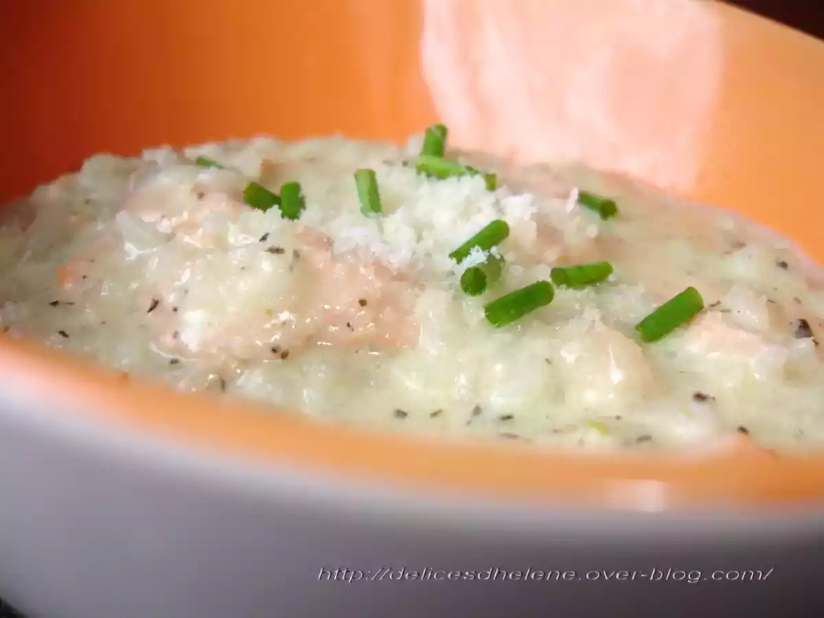RISOTTO AU SAUMON, CREME AU PARMESAN - photo 2