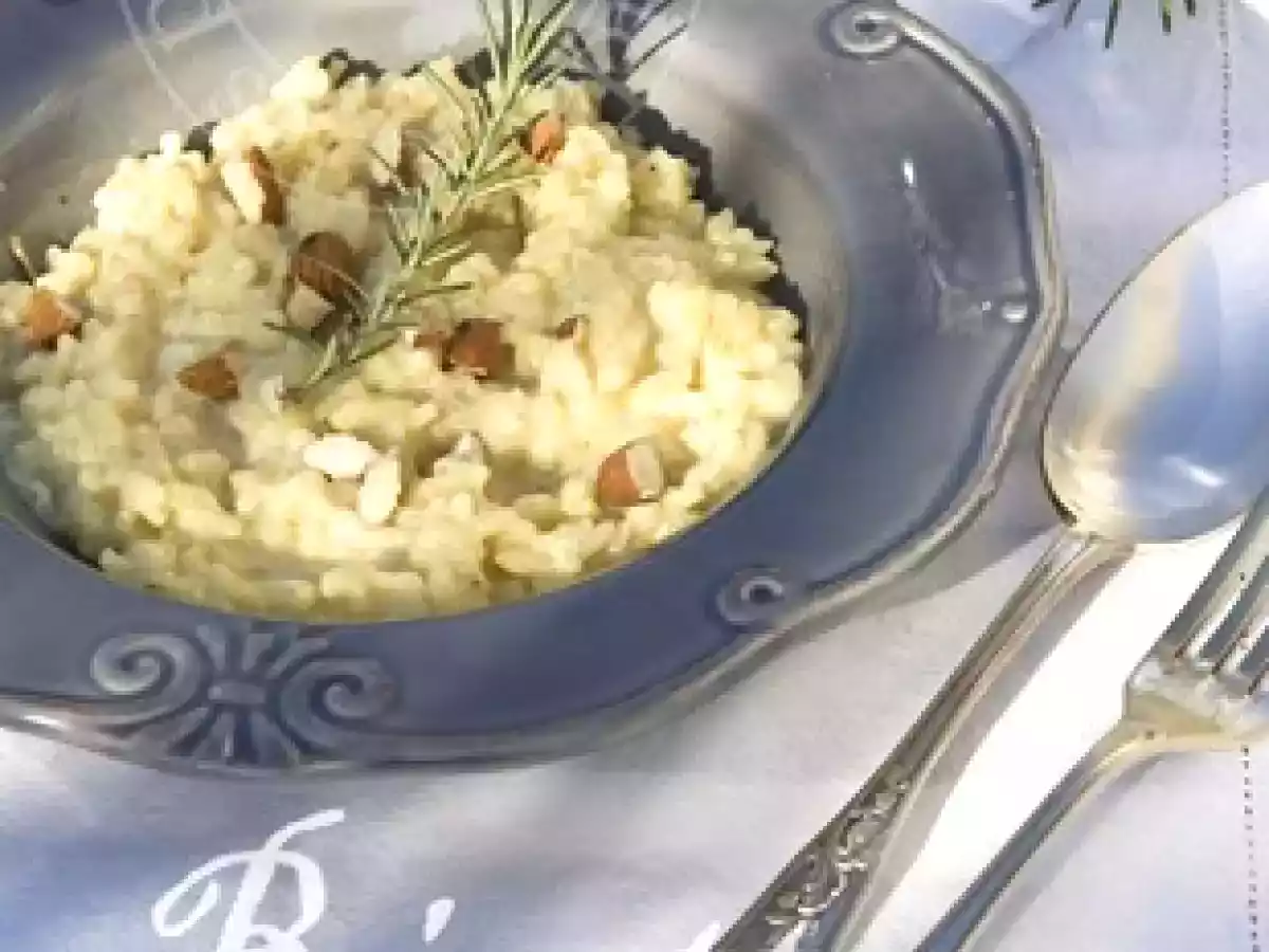 Risotto aux amandes et au romarin