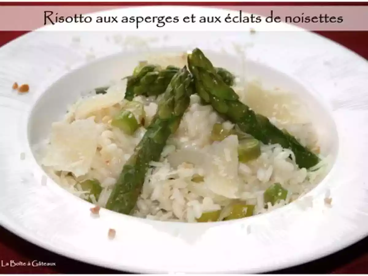Risotto aux asperges et aux éclats de noisettes