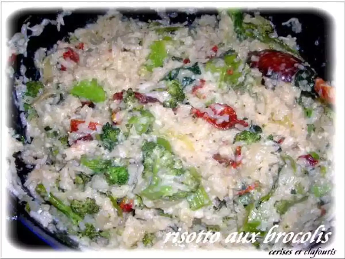 RISOTTO AUX BROCOLIS ET TOMATES SECHEES