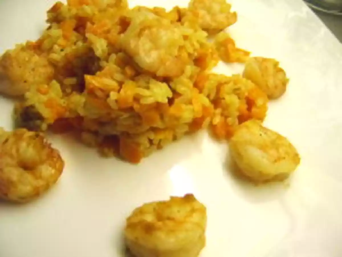 Risotto aux carottes et scampis - photo 2