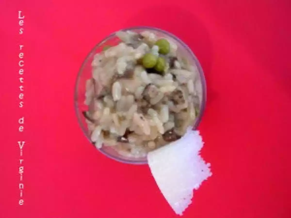 Risotto aux Cèpes, Champignons de Paris & Petits Pois
