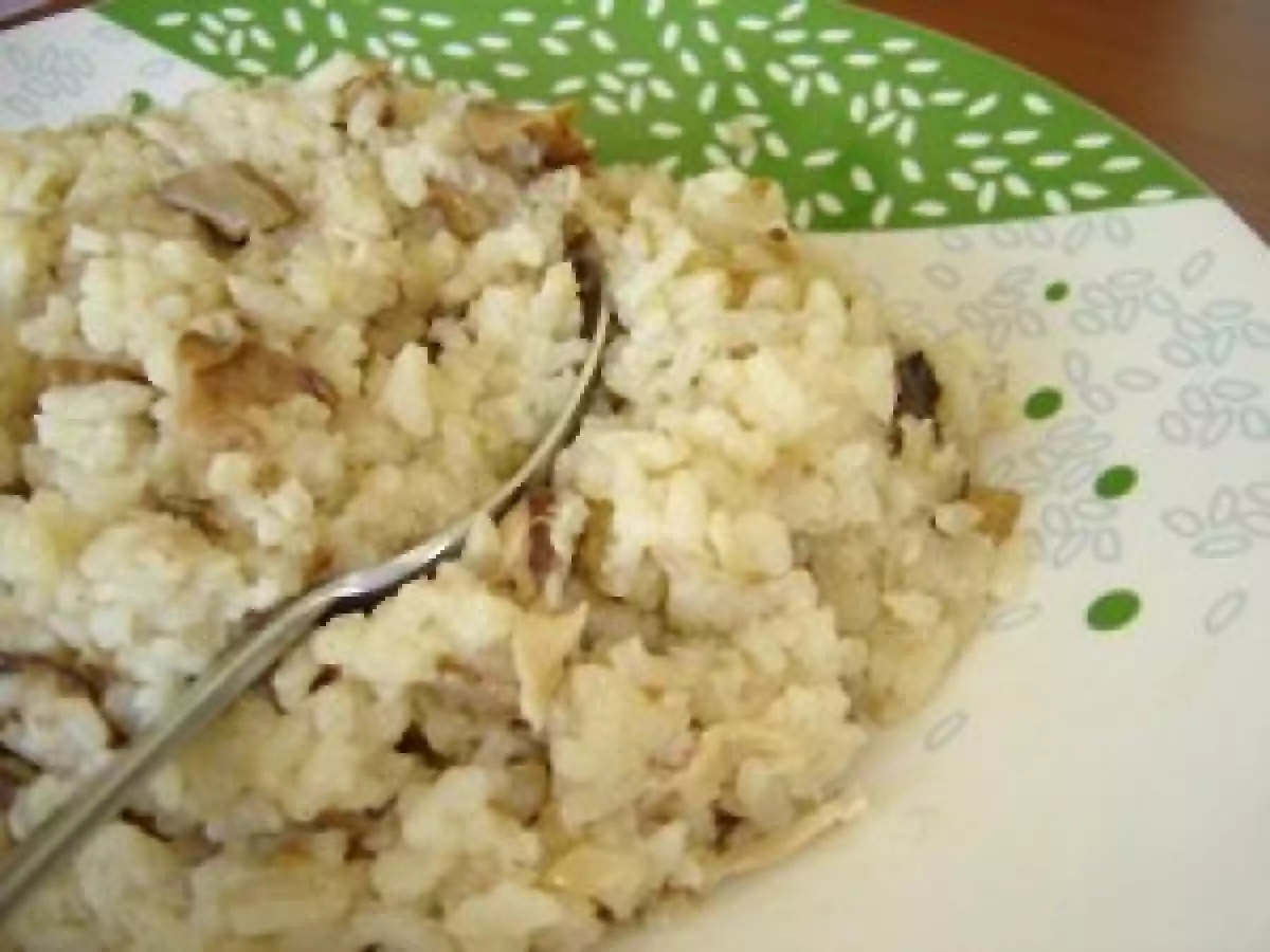Risotto aux Cèpes et au Poulet (avec bouillon maison) - photo 2