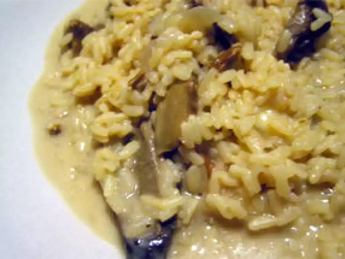 Risotto aux cèpes et au safran