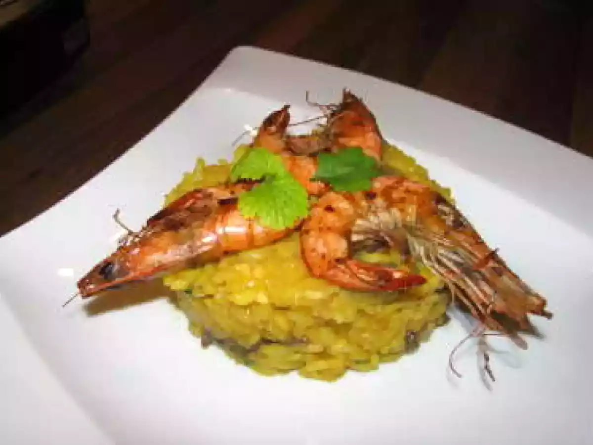 Risotto aux cèpes et aux crevettes - photo 3