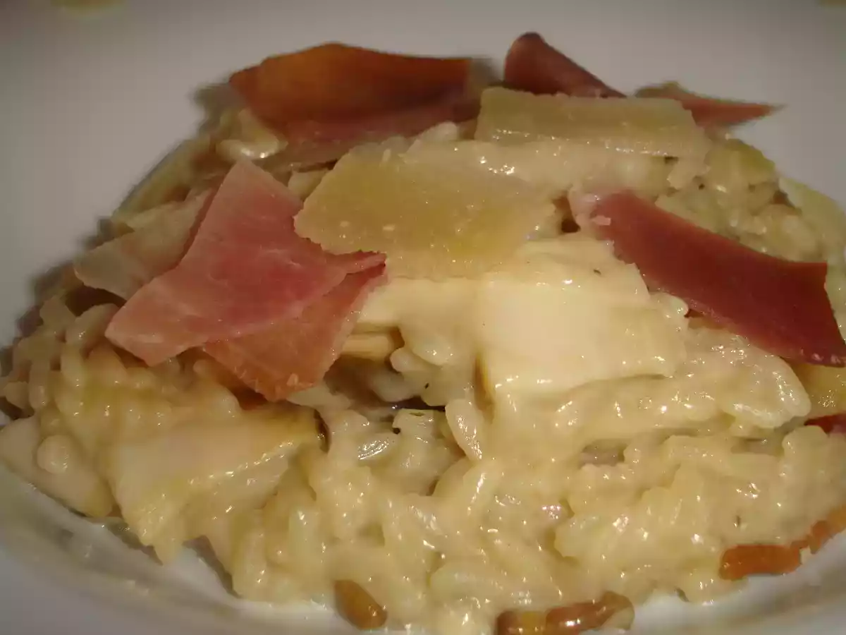 Risotto aux cêpes et jambon cru italien