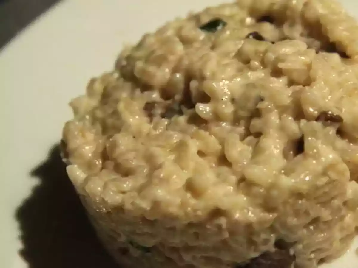 Risotto aux champignons et courgettes
