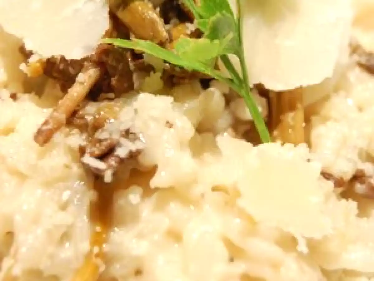 Risotto aux chanterelles et aux girolles