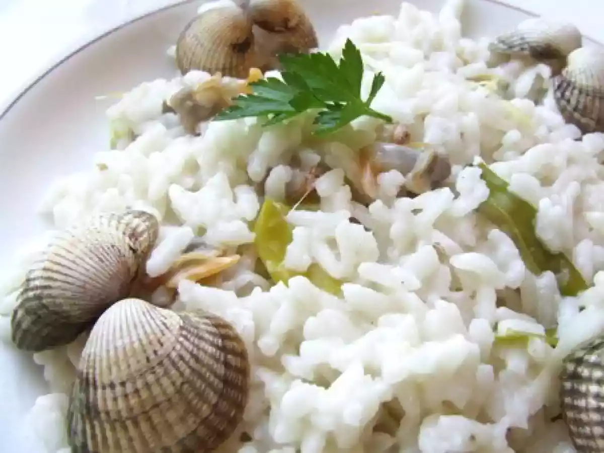 Risotto aux coques et à la truffe blanche