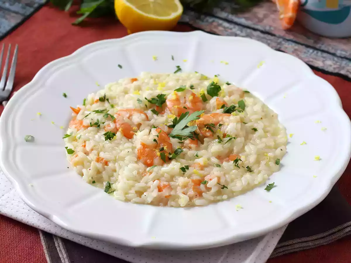 Risotto aux crevettes et au citron, le repas parfait pour épater vos convives