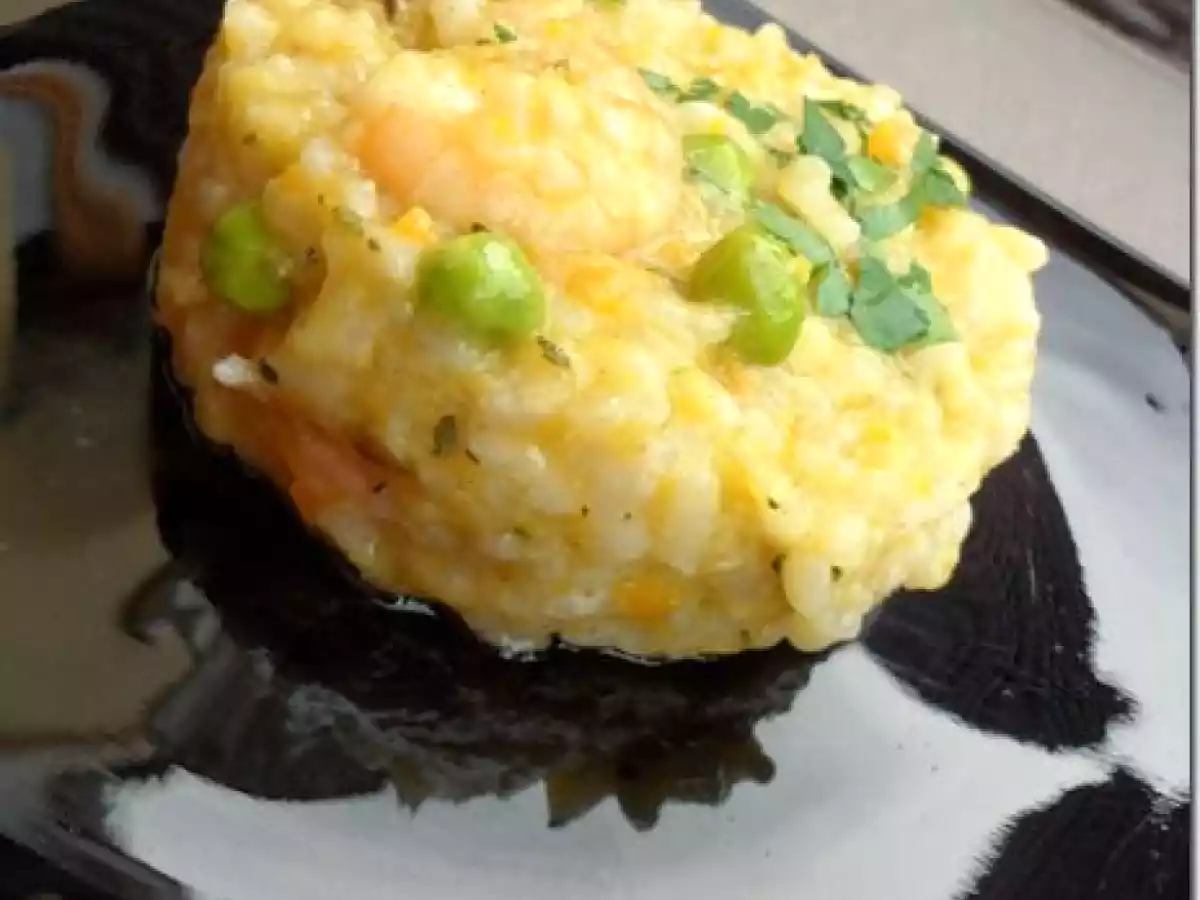 Risotto aux crevettes et légumes de printemps (Thermomix)