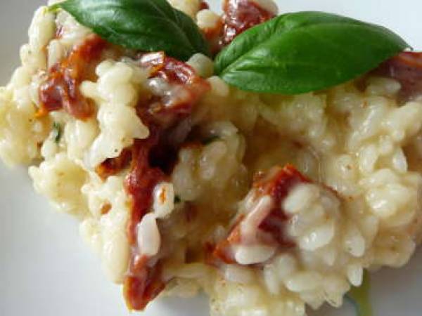 Risotto aux deux fromages et tomates séchées