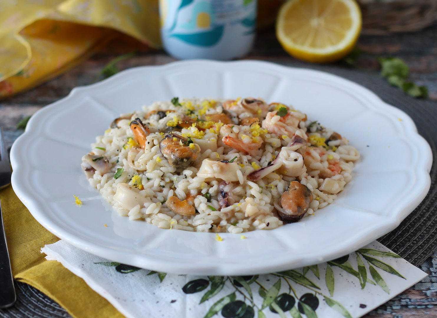 Recette de risotto aux fruits de mer surgelé rapide