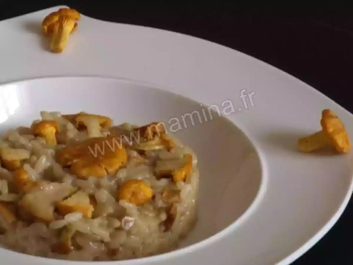 Risotto aux girolles, classique mais trop bon