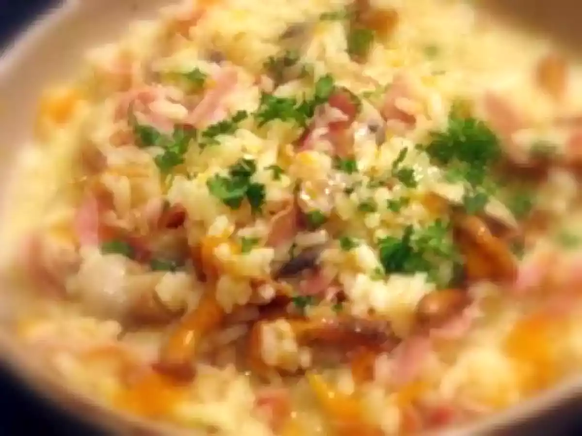 Risotto aux girolles et potiron sur une note de gingembre. - photo 3