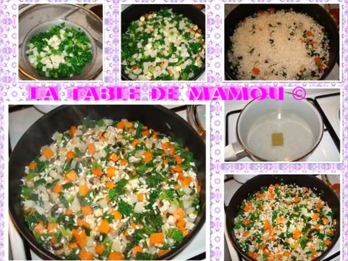 Risotto aux légumes d'hiver, pangas, moules et crevettes - photo 2