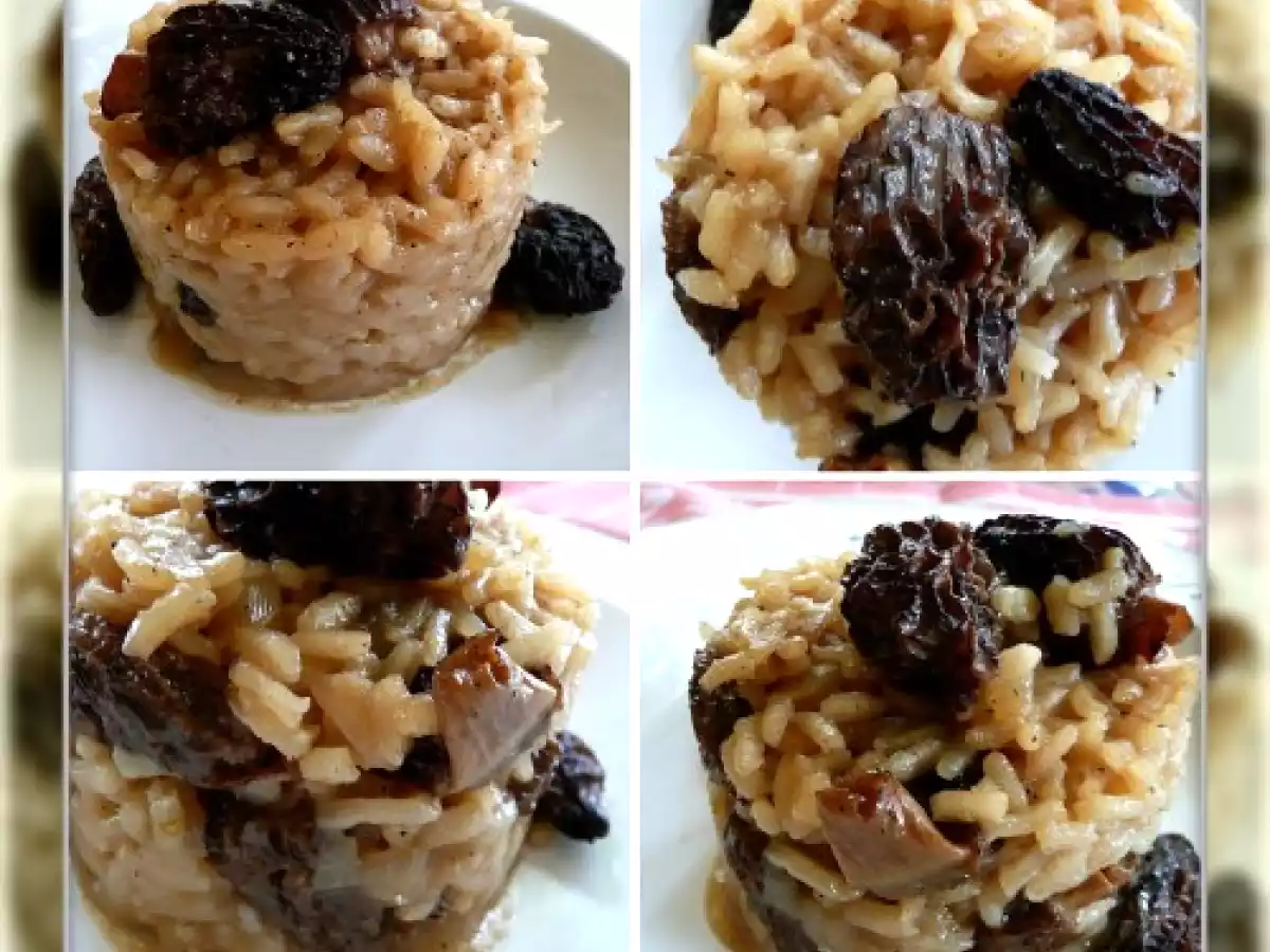 Risotto aux morilles à la graisse de canard