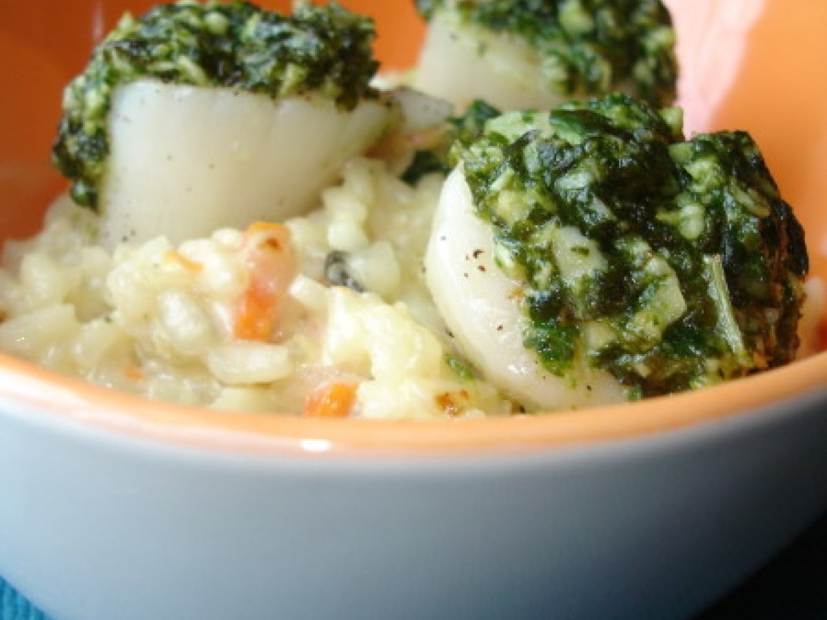 Risotto aux noix de saint jacques Recette Ptitchef