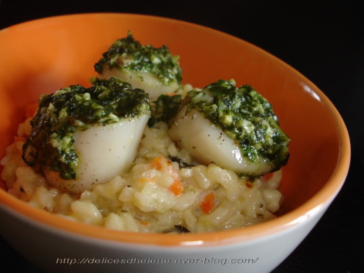 Risotto aux noix de saint jacques - Recette Ptitchef