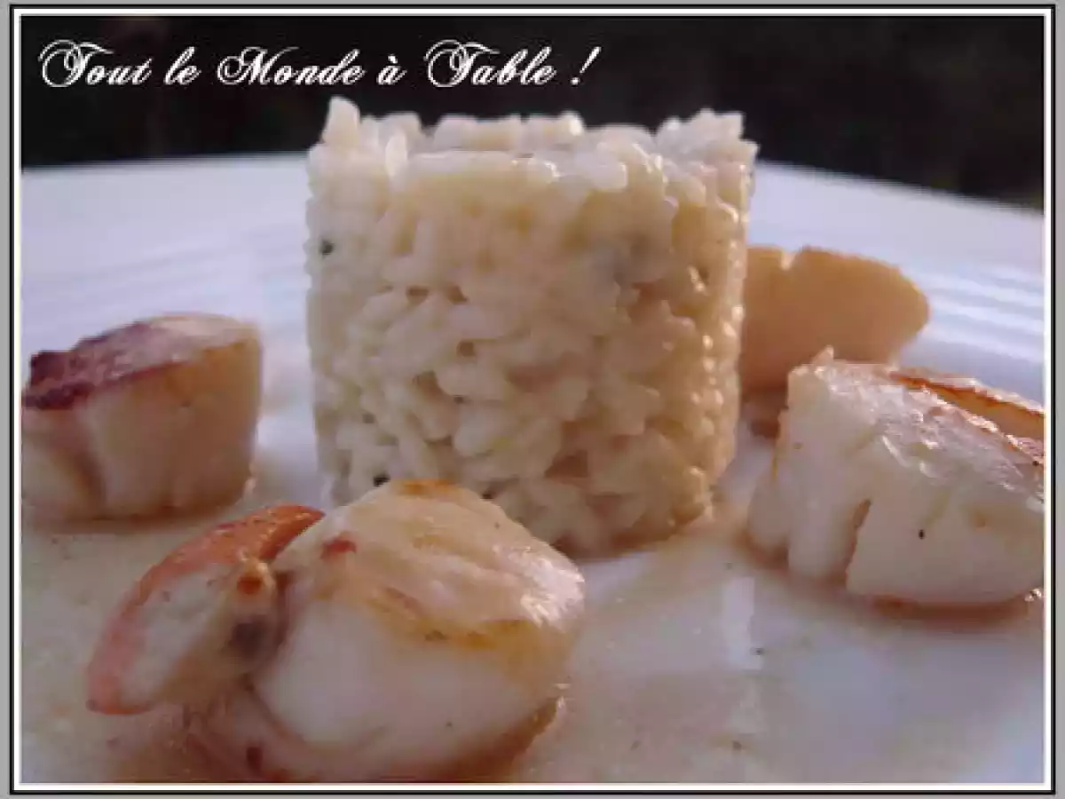 Risotto aux noix de Saint Jacques et Xérès