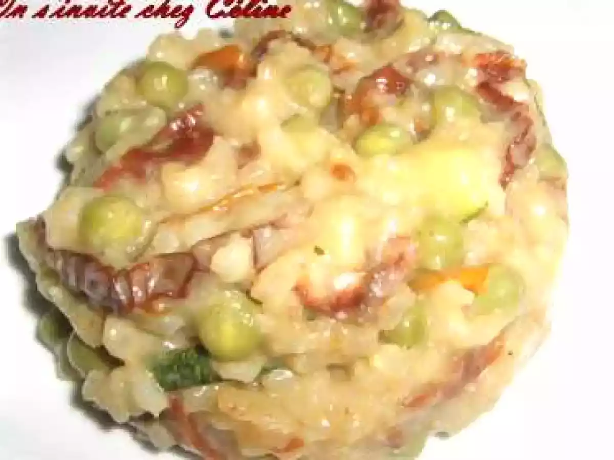 Risotto aux petits pois et courgettes