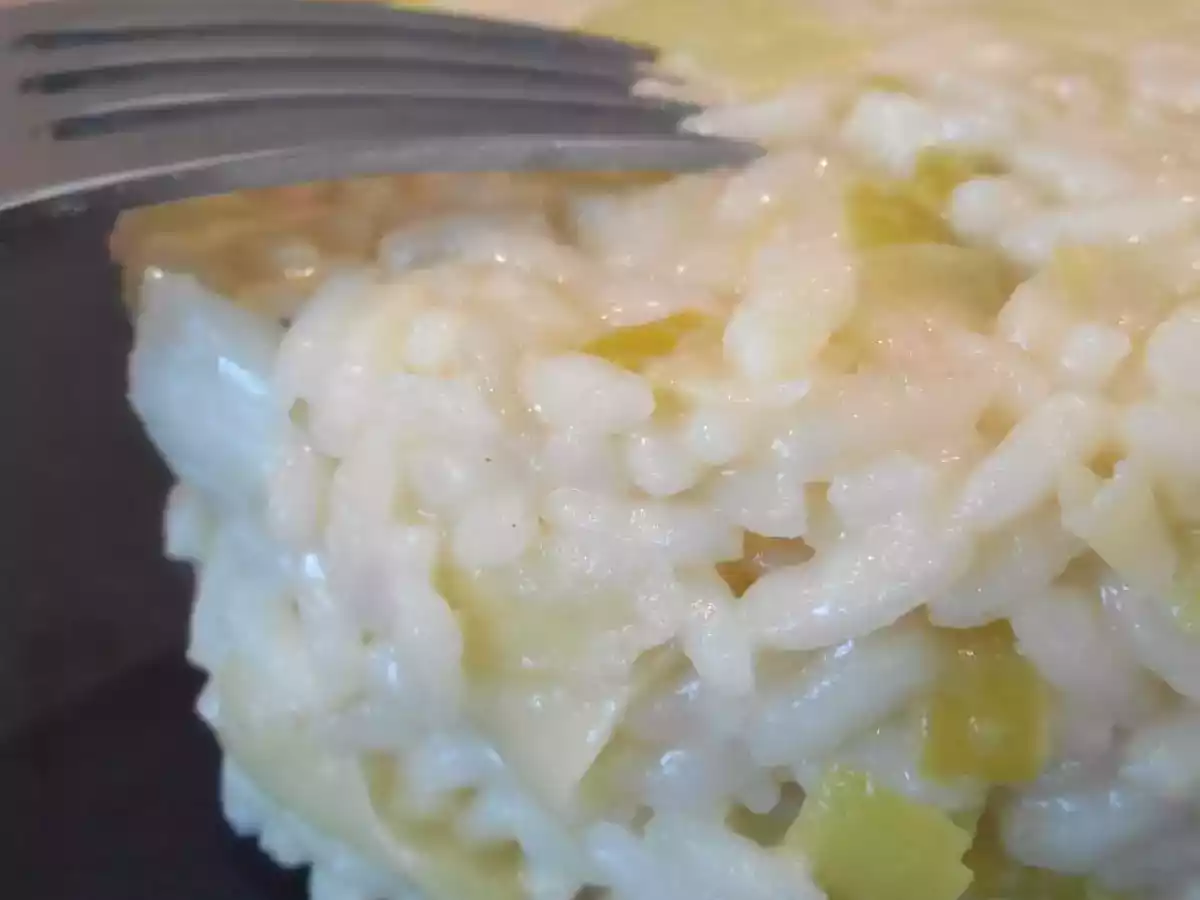 RISOTTO AUX POIREAUX & PARMESAN