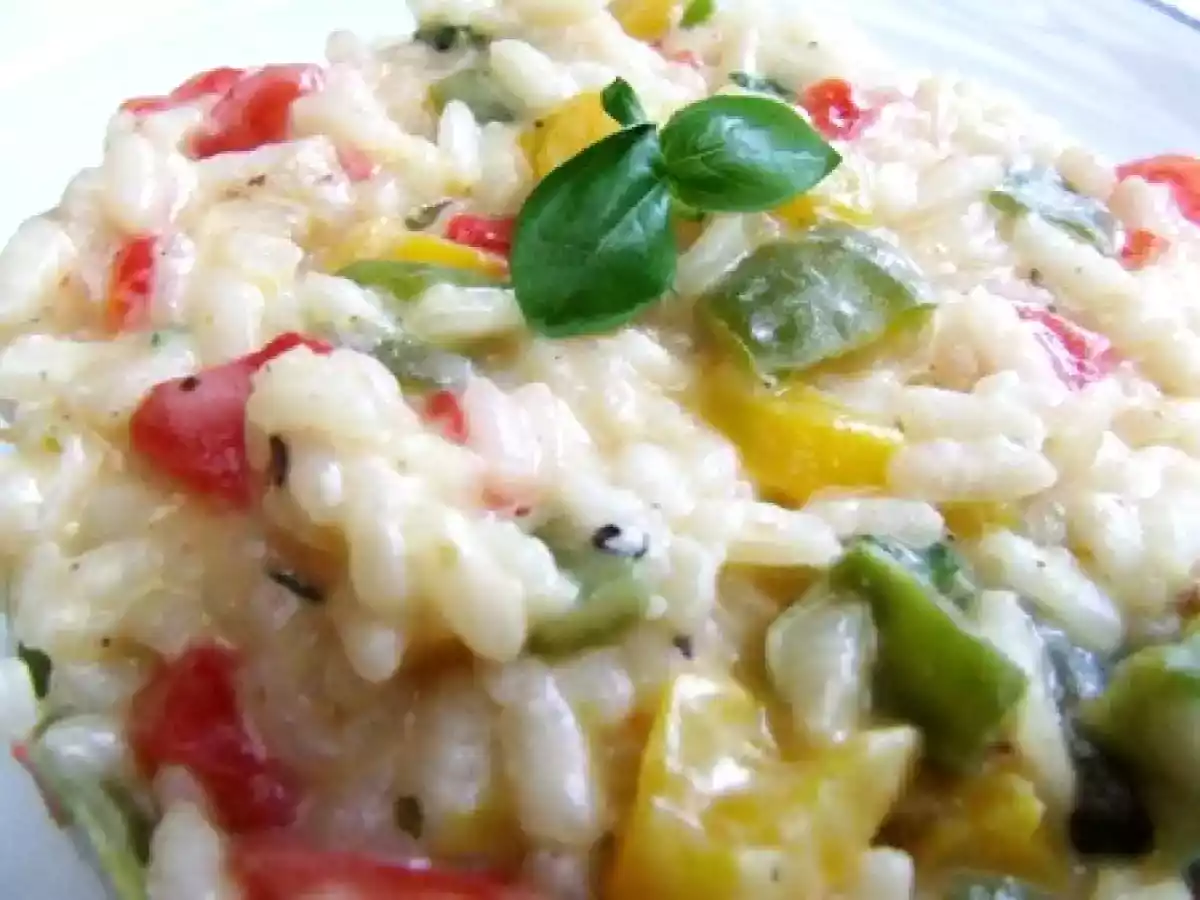 Risotto aux trois poivrons & chèvre frais - photo 2