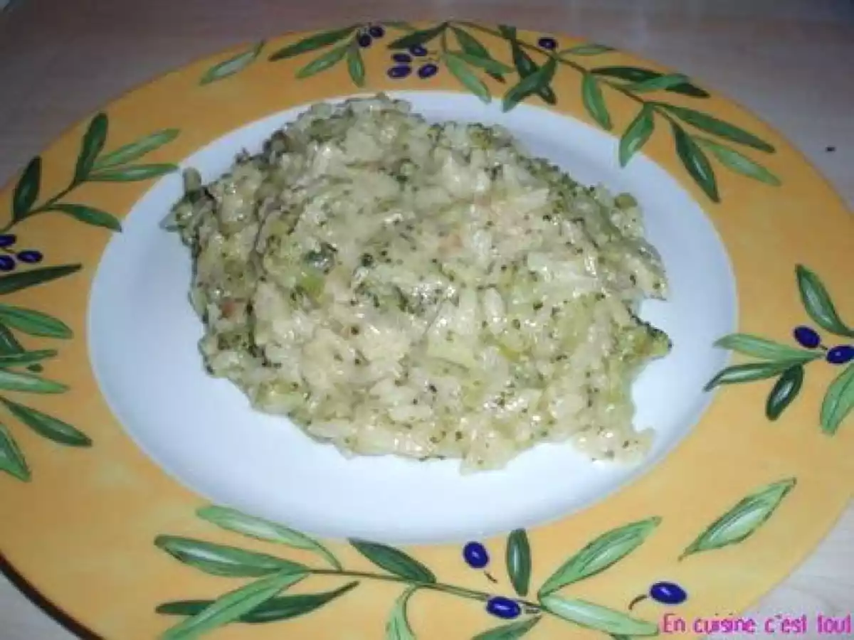 Risotto brocolis gorgonzola