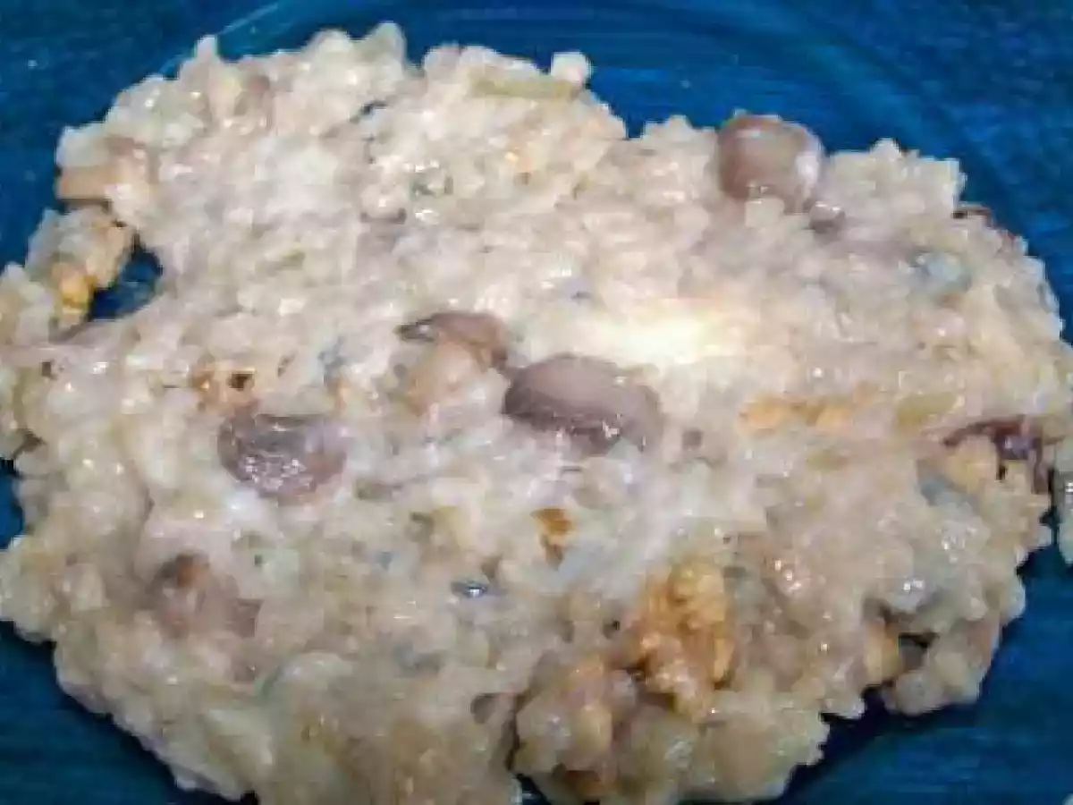 Risotto cépes noix gorgonzola