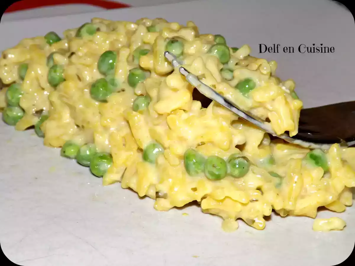 Risotto Chèvre et Vache qui rit et ses petits pois au cookéo