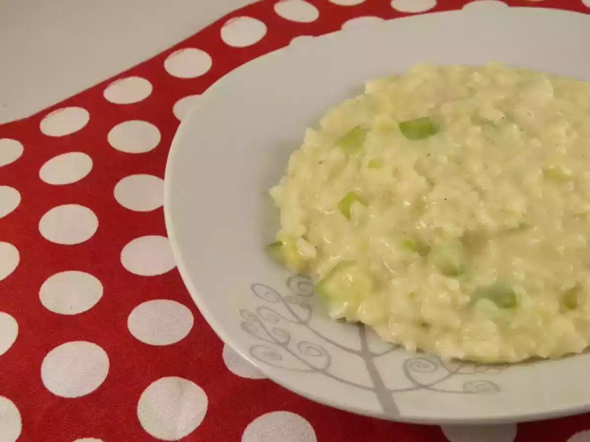 Risotto courgettes et vache qui rit.