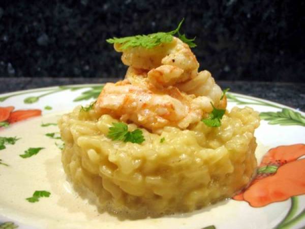 Risotto Cremeux Aux Langoustines Et Sa Petite Creme Toute Douce