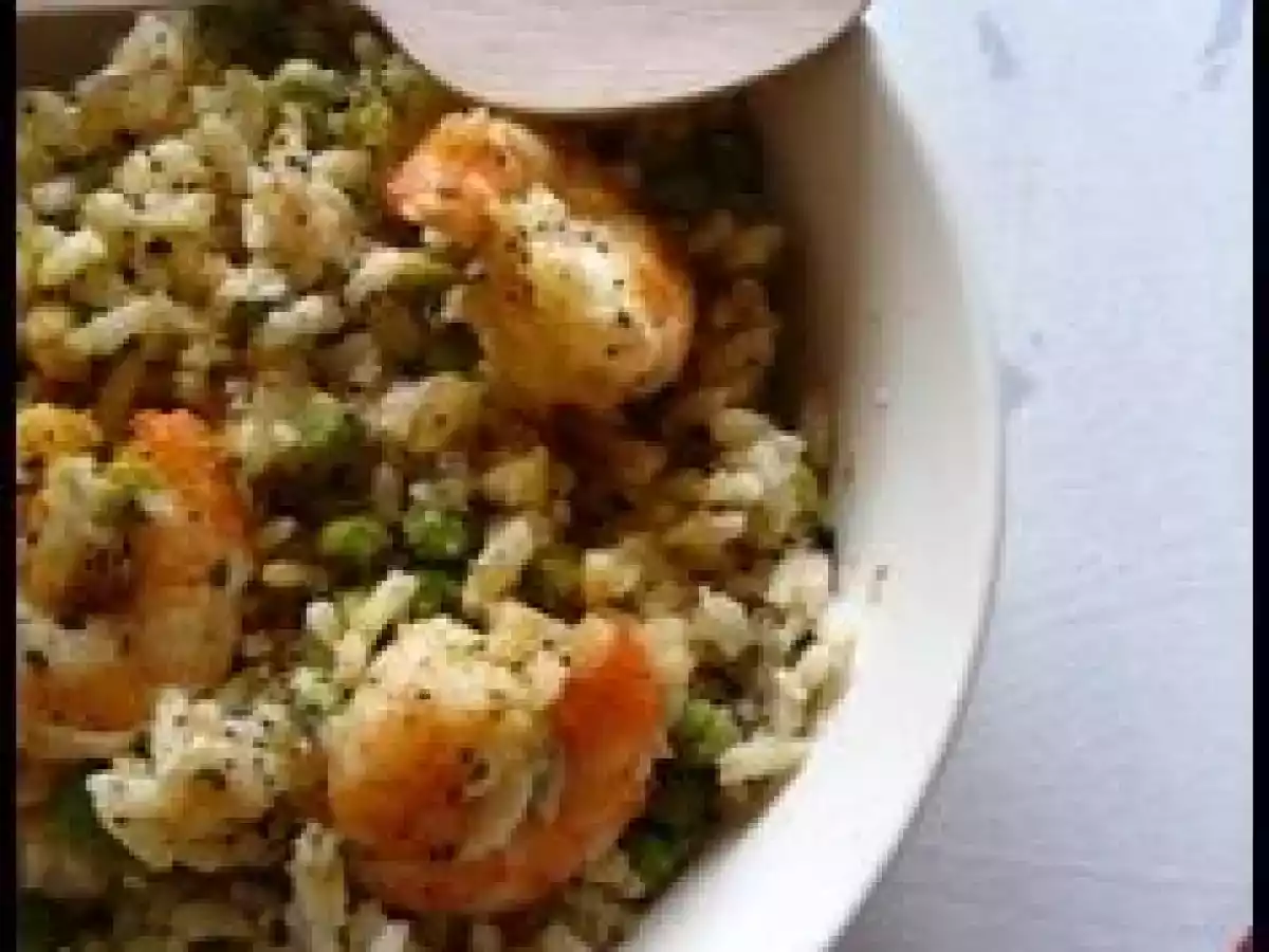 Risotto crevettes petits pois citron - photo 2