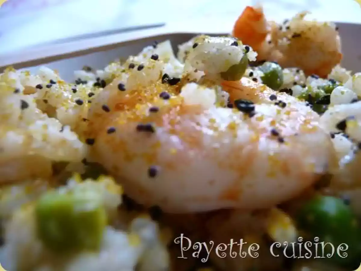 Risotto crevettes petits pois citron - photo 3