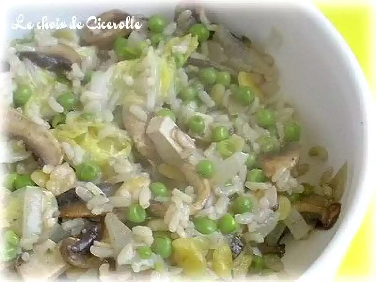 Risotto d'hiver au chou chînois et au tofu - photo 2