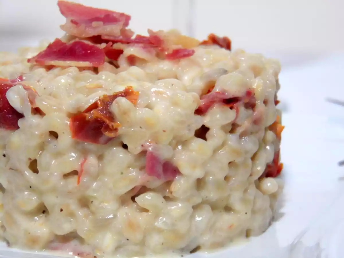 Risotto de blé aux tomates séchées et pancetta - photo 2