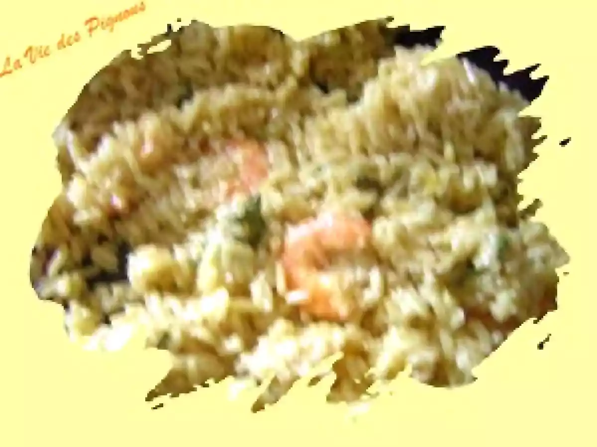 Risotto de crevettes au lait de coco